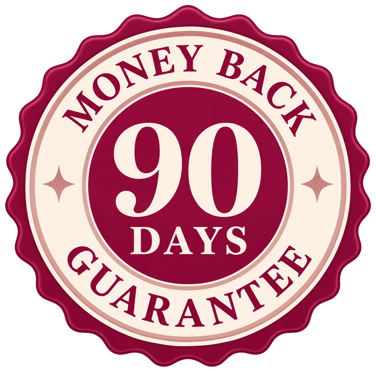 90 days money-back guarantee
